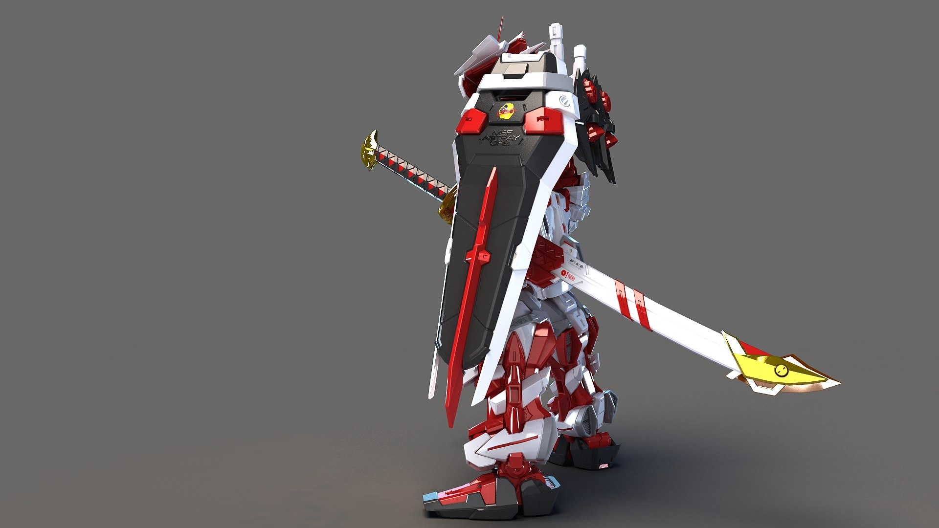 Sci-Fi Robot Fighter Red Astray 3D Model - TurboSquid 2064370