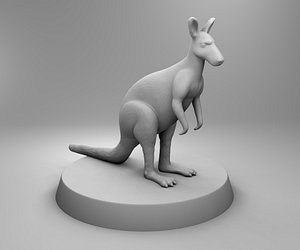 3D africa kangaroo
