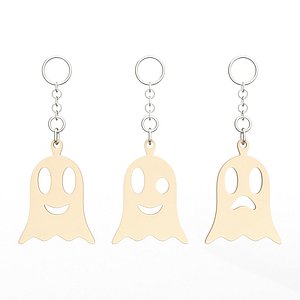 Smiling Ghost Charm Keychain