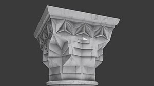 muqarnas capital and column