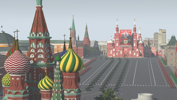 Moscow red square soviet 3D model - TurboSquid 1607047