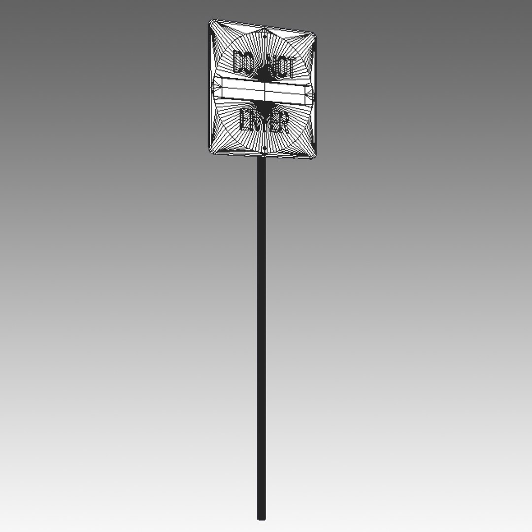 Street Sign Enter 3d 3ds