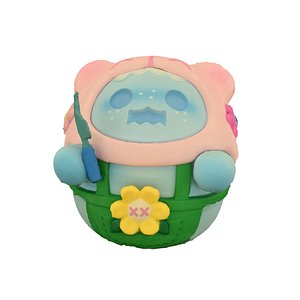 Blue Monster Figure 3D model