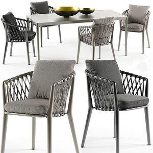erica chairs set b italia max