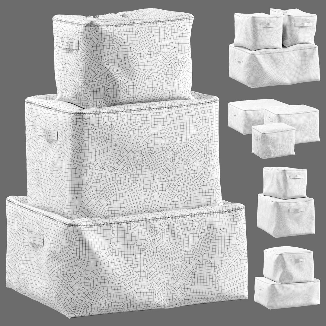 3D Decor Set 101 Storage Covers - TurboSquid 2120935