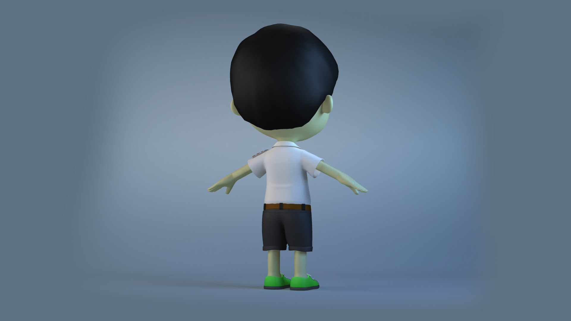 3D Animated Characters Little Boys Students Passersby Boy - TurboSquid ...