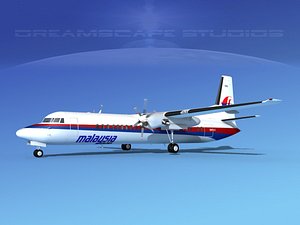 fokker aircraft 3d obj