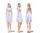 Casual Two Piece White Dress With Shoes