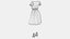 Casual Two Piece White Dress With Shoes