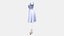 Casual Two Piece White Dress With Shoes