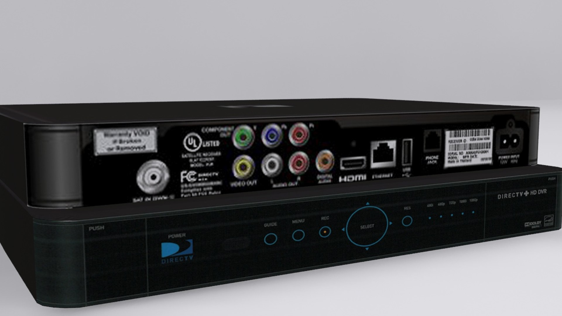 3d Model Directv Satellite Receiver