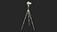 Professional Camera Tripod with DSLR 3D model