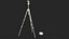 Professional Camera Tripod with DSLR 3D model
