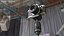 Professional Camera Tripod with DSLR 3D model