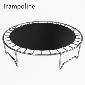 trampoline 3d model