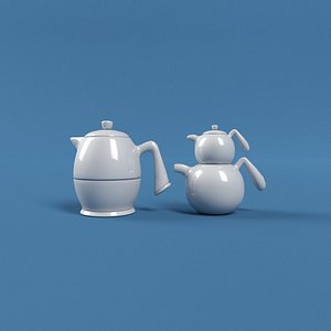 kettle cartoon 3D model