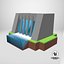 Lowpoly Cartoon Hydropower Plant PBR