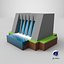 Lowpoly Cartoon Hydropower Plant PBR