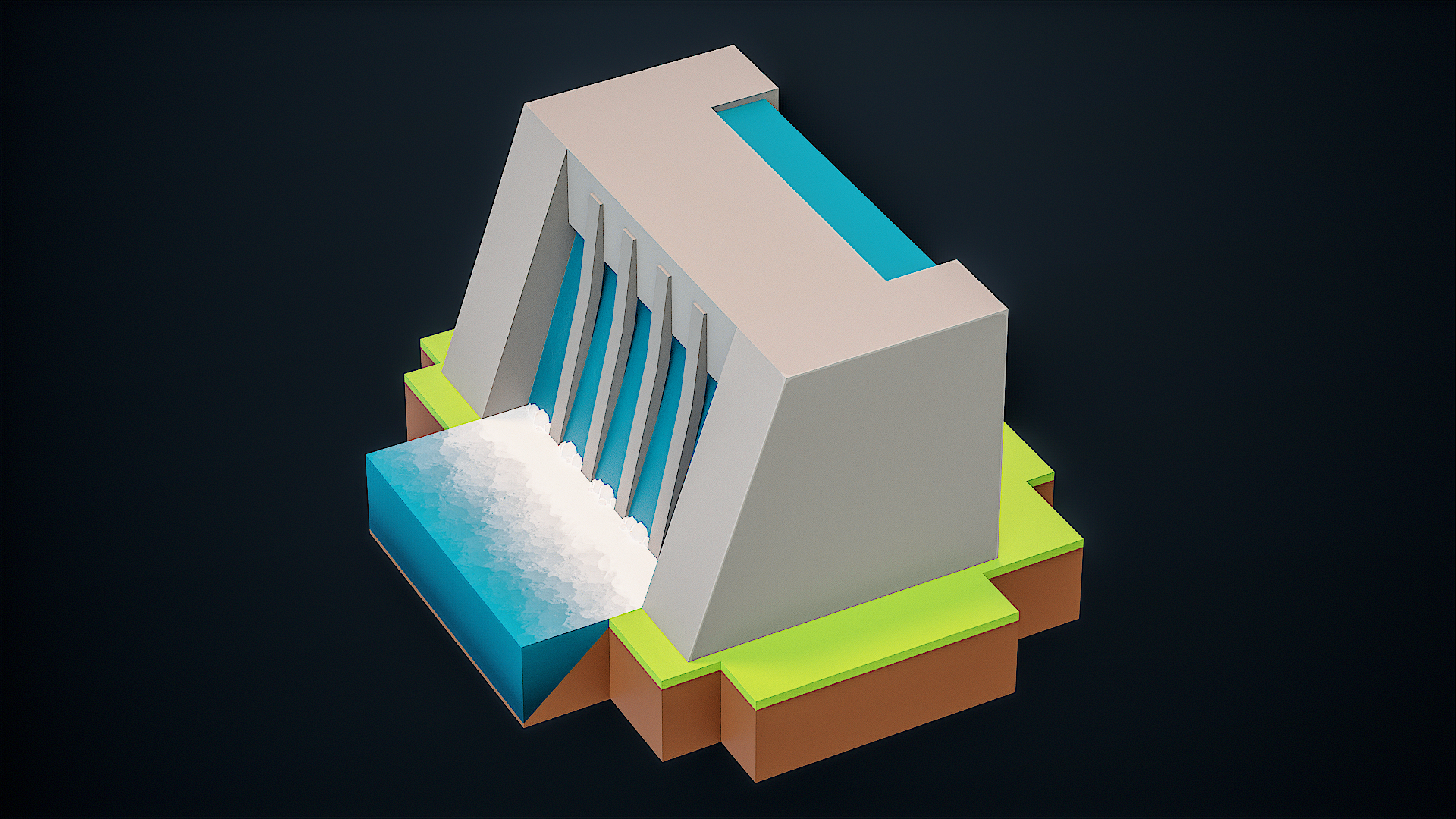 Lowpoly Cartoon Hydropower Plant PBR 3D model https://p.turbosquid.com/ts-thumb/TA/WIjgs6/oj/z00/png/1700403771/1920x1080/turn_fit_q99/c5f9dfb8b1257b9aa2bb8b45d1f7d8605474f9d8/z00-1.jpg