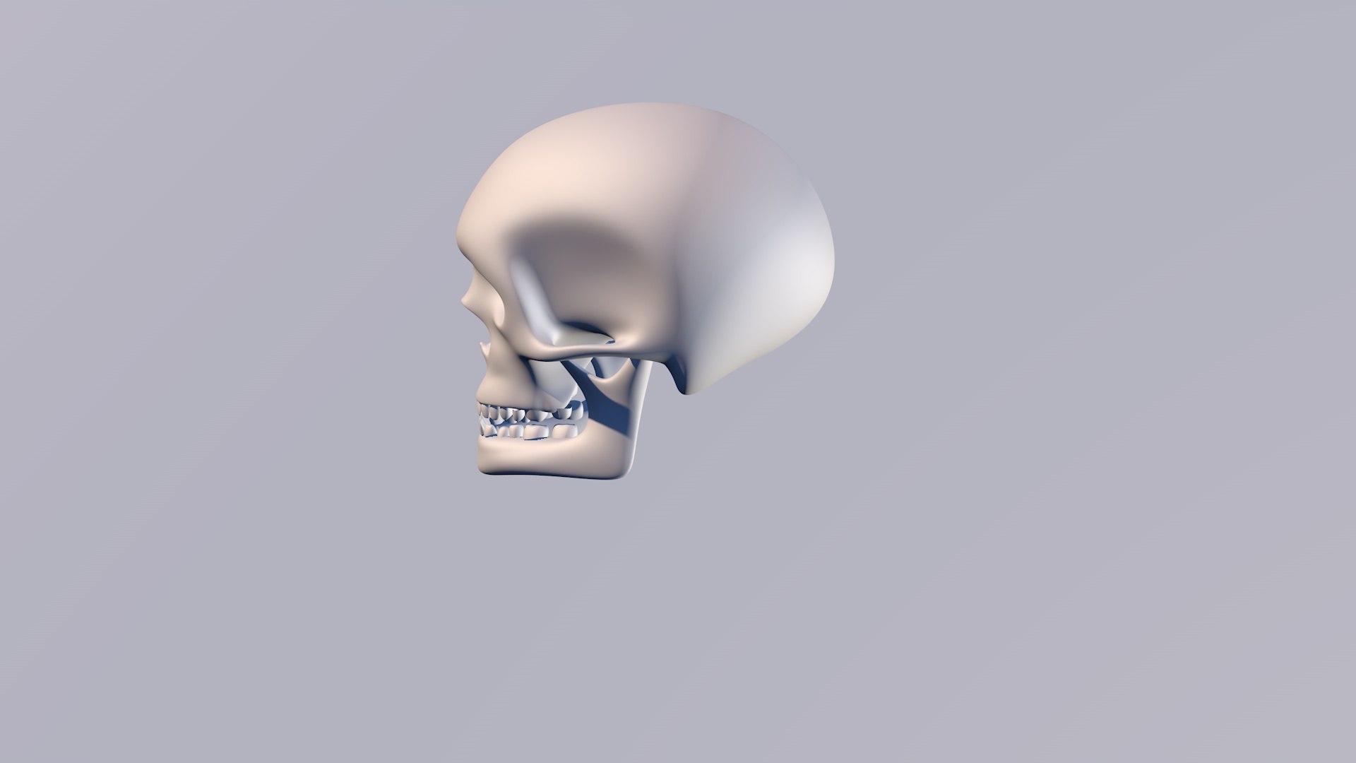 Lowpoly Skeleton Head Model - TurboSquid 1950692