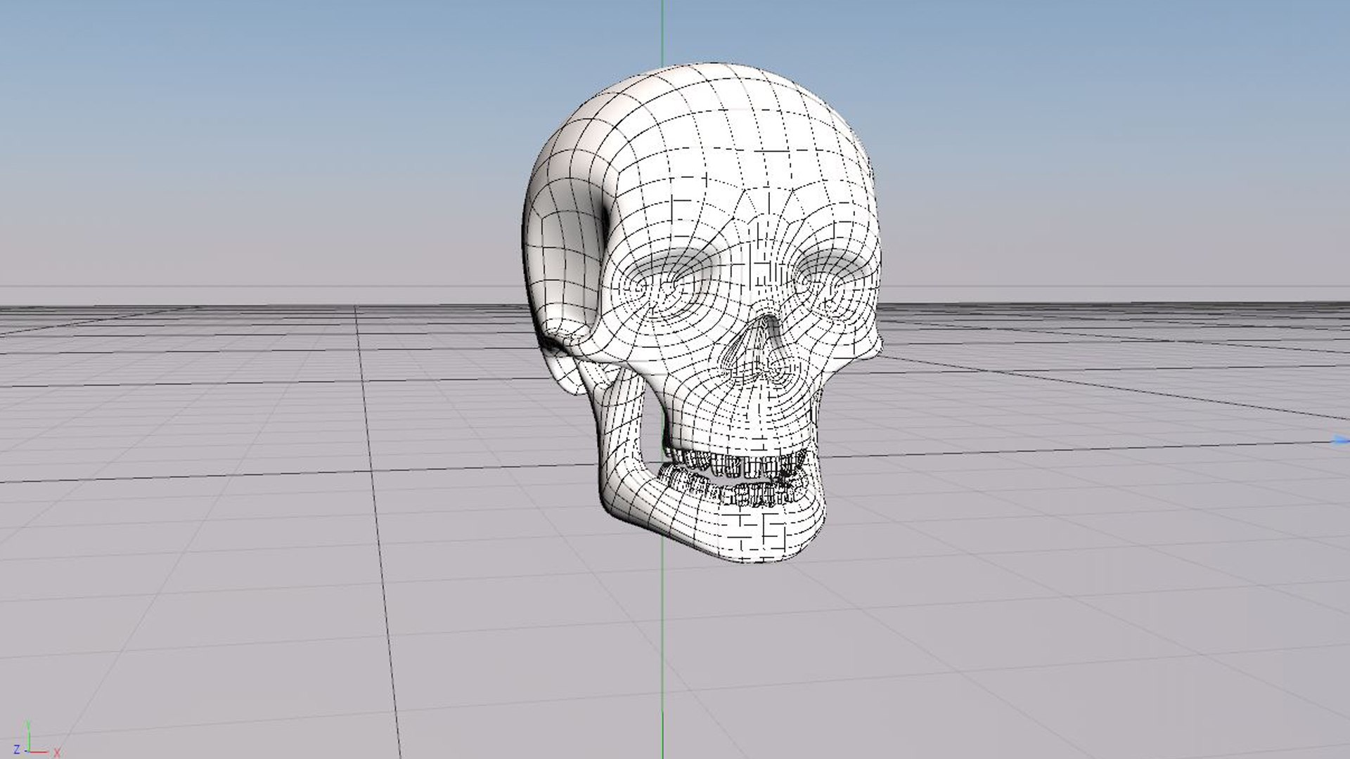 Lowpoly Skeleton Head Model - TurboSquid 1950692
