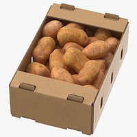 Cardboard Display Box 01 with Sweet Potatoes