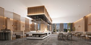 modern restaurant model