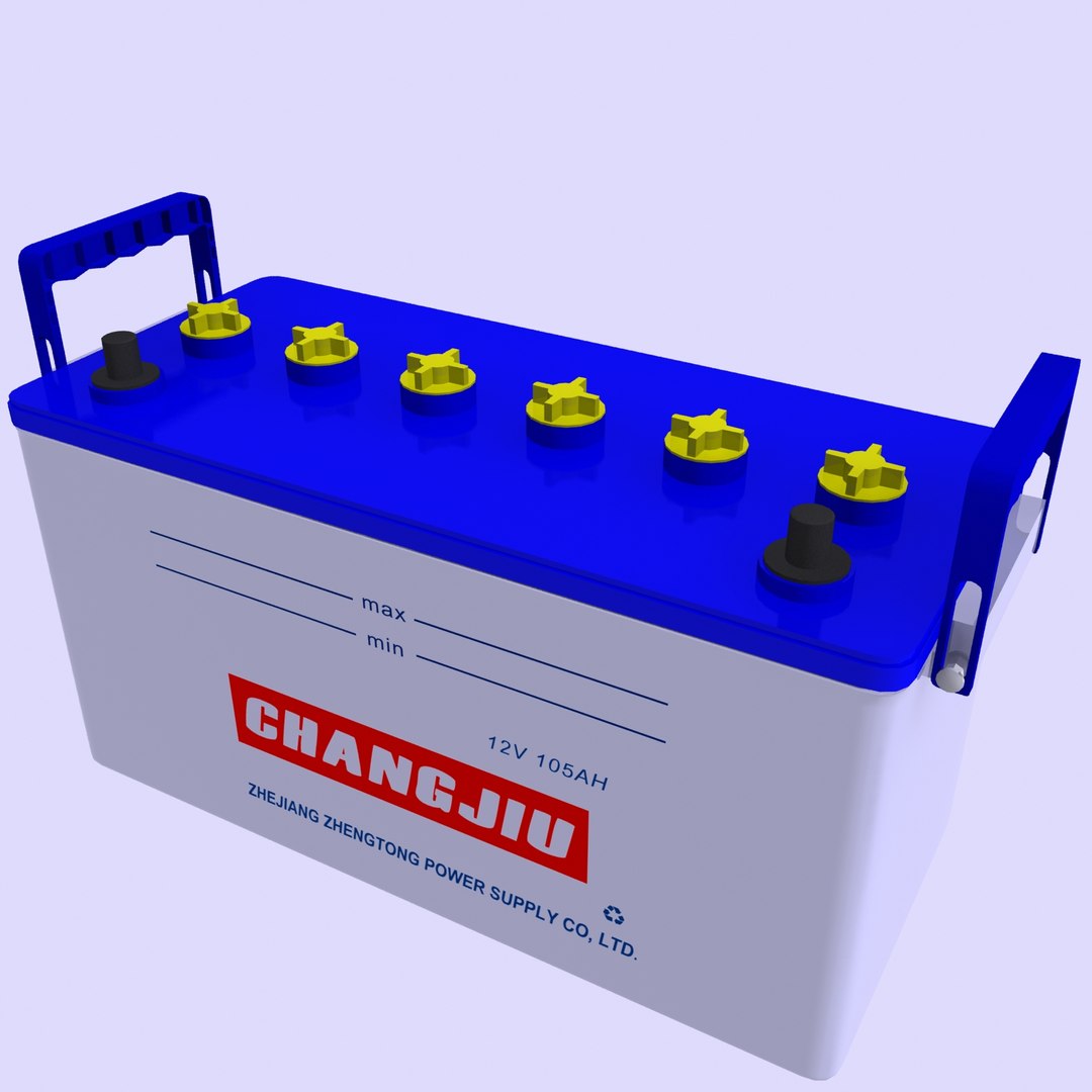 battery car 3d max