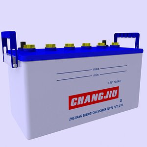 battery car 3d max