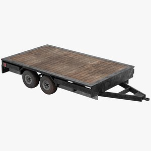 Old Tiny Trailer 3D model