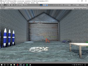military hangar plane 3D
