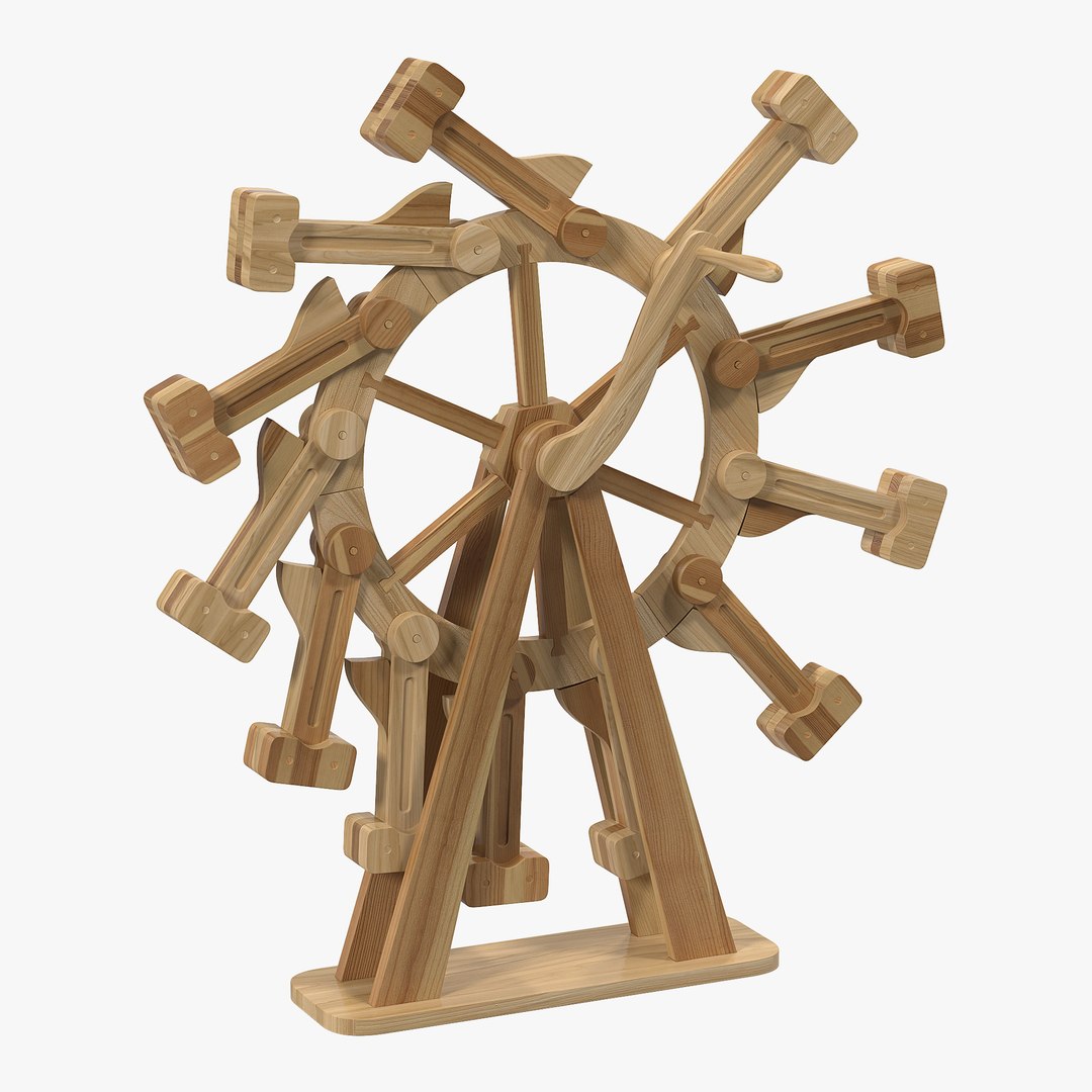Perpetual Motion Machine Rigged 3D Model 3D model preview