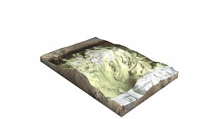 3D Muztagh Tower Mountain