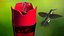 Comedero para colibríes con cristal rojo