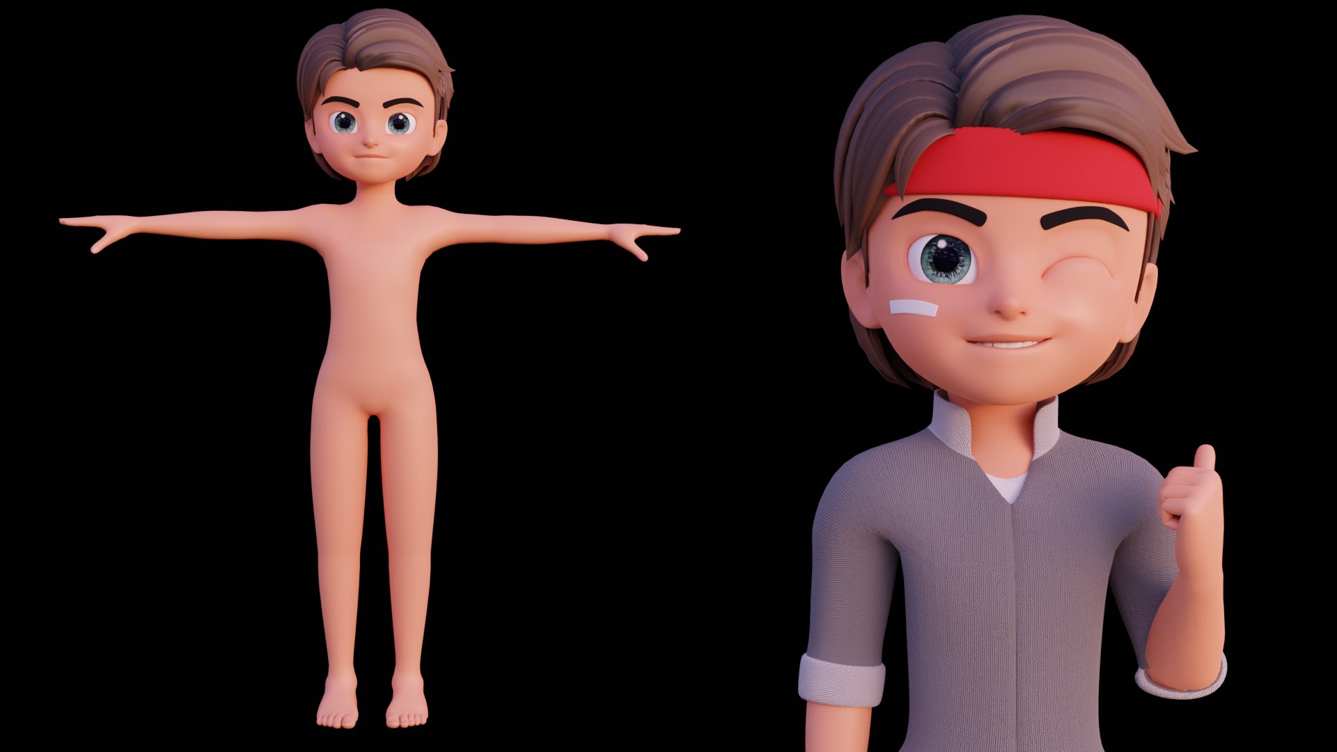 Cartoon Boy - FULLY RIGGED model - TurboSquid 1871113
