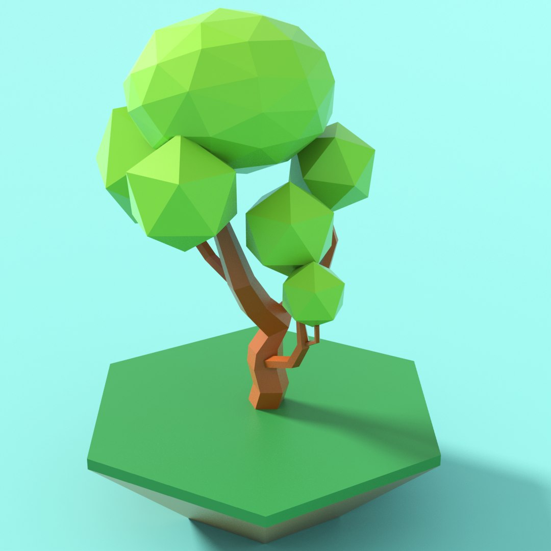 3D cartoon trees - TurboSquid 1309253