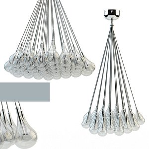 3d drop adjustable pendant lamp