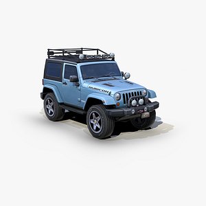 3D jeep wrangler rubicon suv model