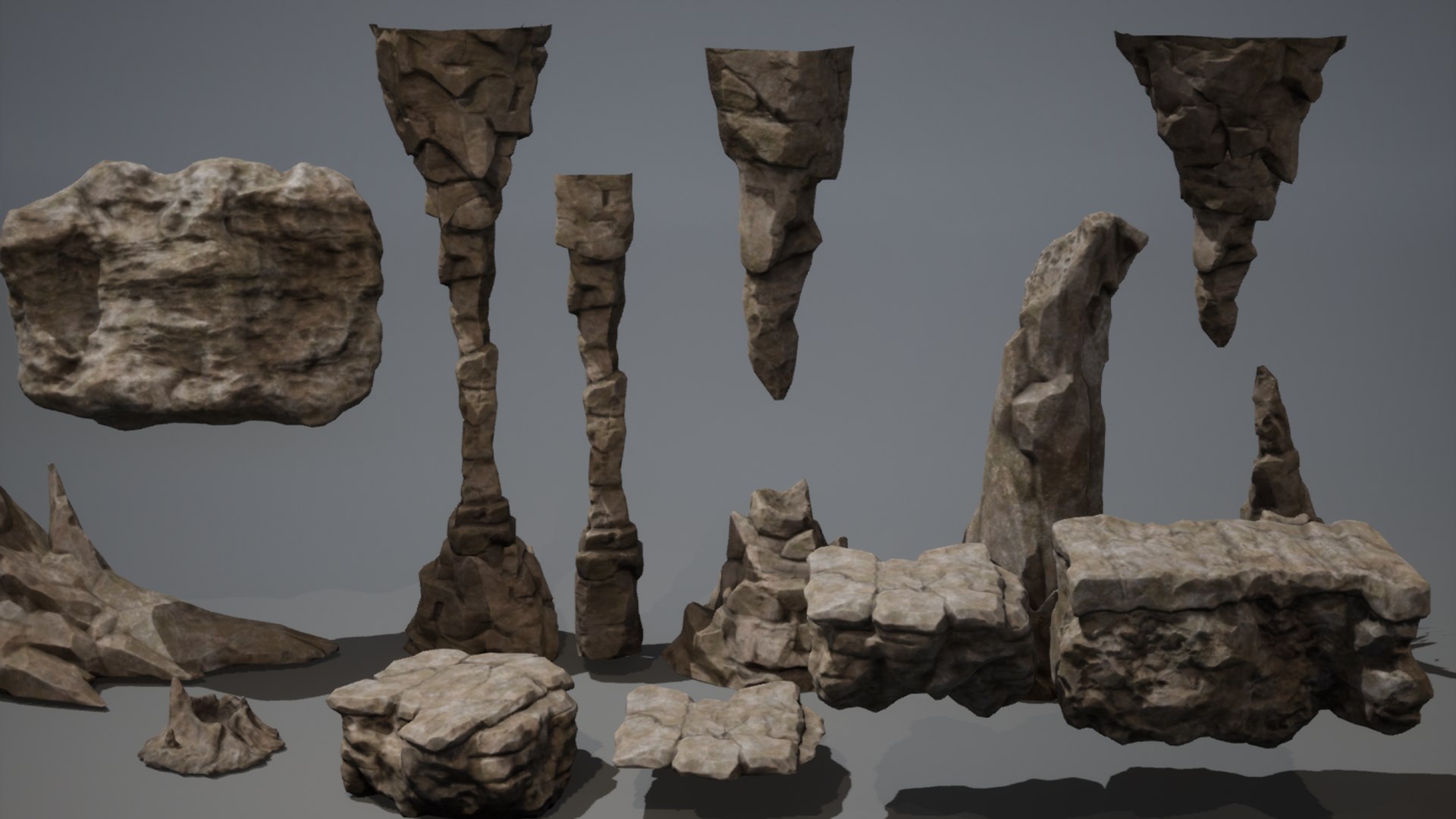 3D Model Cave Rocks Collection - TurboSquid 2198250