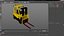 Electric Forklift 3D model