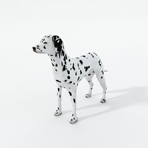 3D model dalmatian