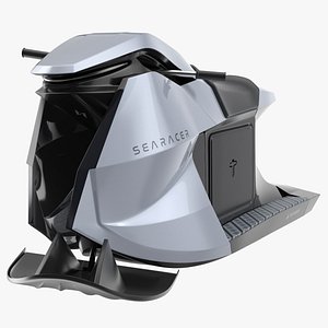 Searacer Jet Ski Silver Rigged