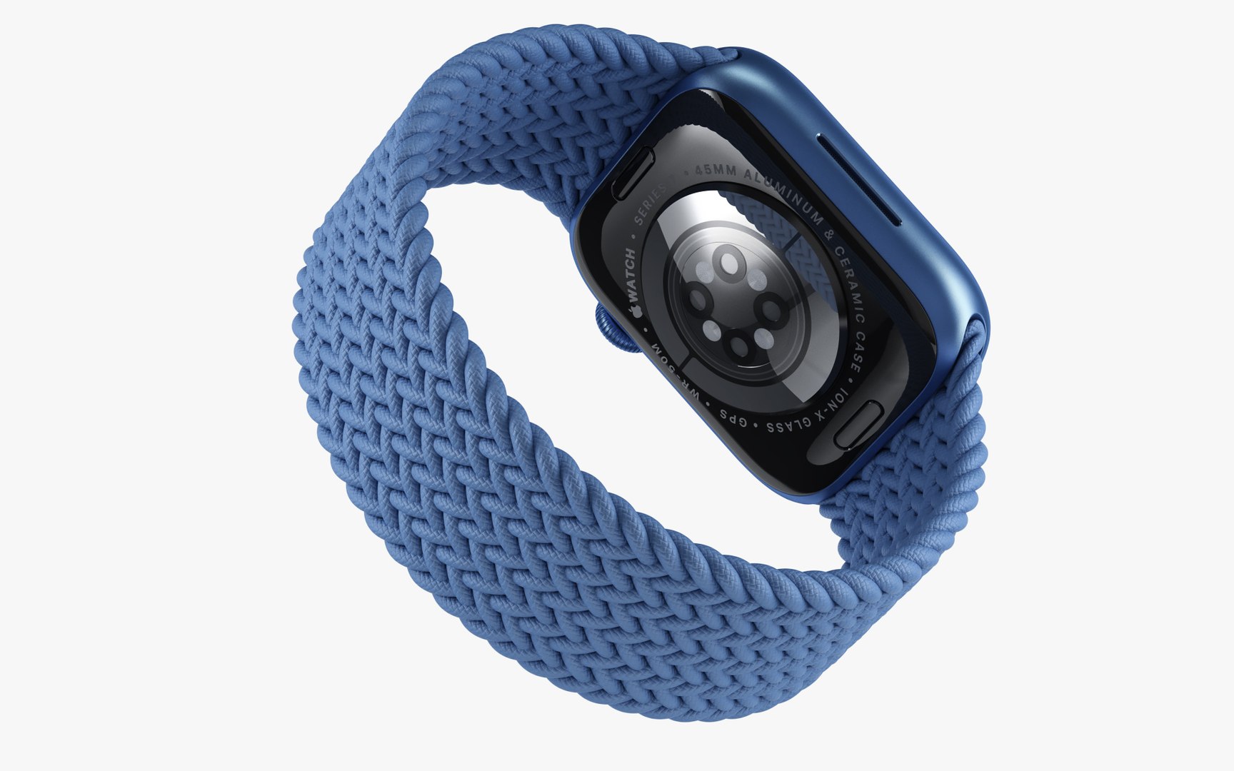 Blue aluminum case with braided solo loop discount