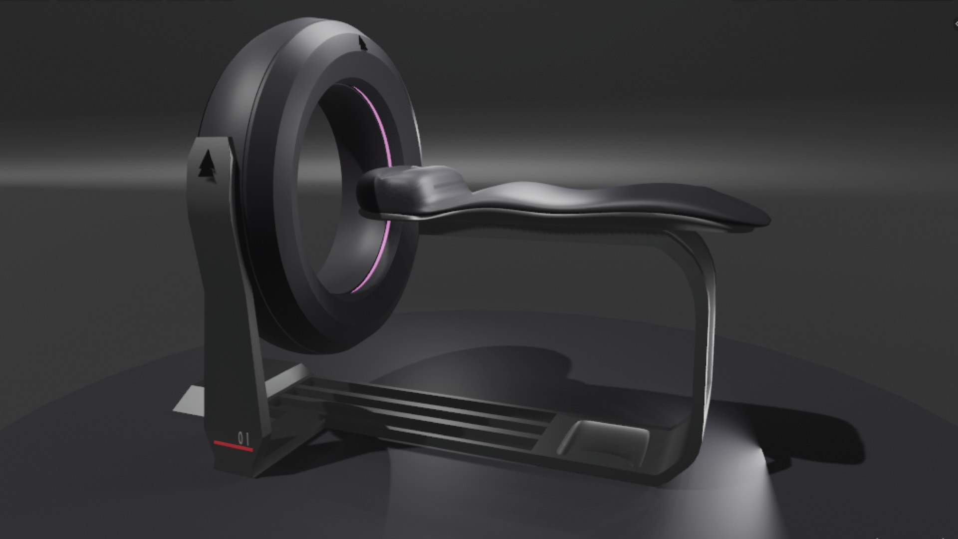 科幻医学扫描3d模型