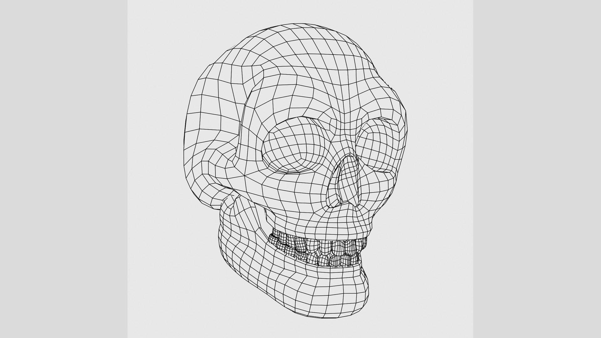 3D Stylized Skull With Realistic Teeth - TurboSquid 1953025