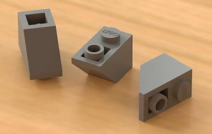 3d lego piece led