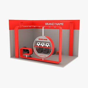 Futuristic Exhibition Stand 3D model