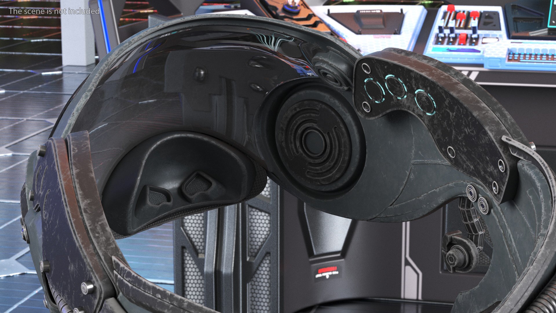Sci-fi Mask Used 3D model https://p.turbosquid.com/ts-thumb/TB/CKz59R/N7/scifimaskusedvray3dmodel007/jpg/1696985505/1920x1080/fit_q87/f90983bb768b42b3601953c4be0374e9742c359b/scifimaskusedvray3dmodel007.jpg
