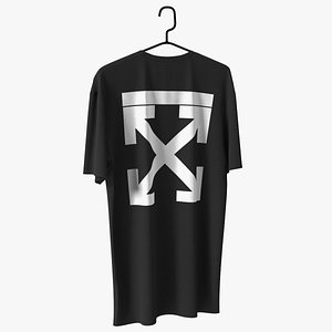 Hanger with Off White Shirt 3D model