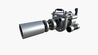 Anti-Drone Mini Gun F02 - SciFi Jamming Weaponry